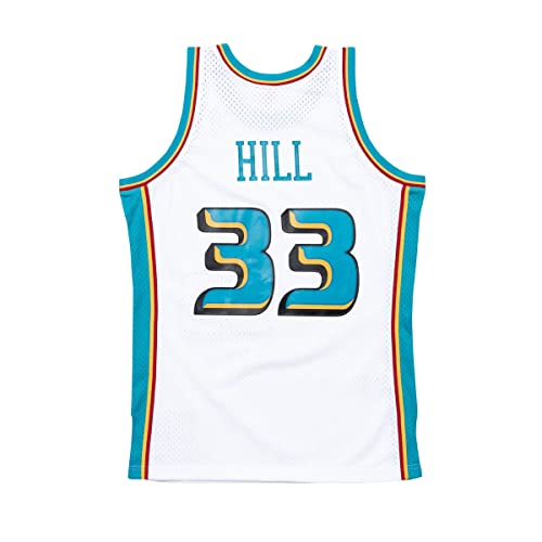 Mitchell & Ness Camiseta NBA Grant Hill Detroit Pistons 1998-99 Hardwood Classics Blanco, blanco, S